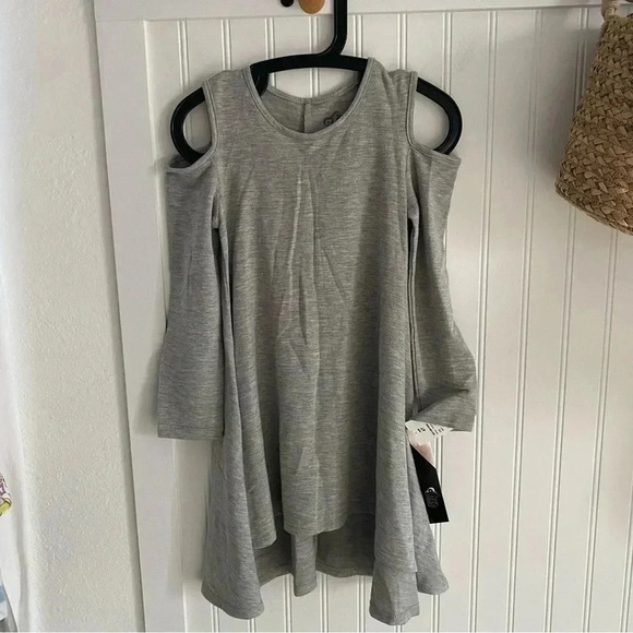 Afton Street Open Shoulder Grey Dress 4T NWT - Picture 1 of 6